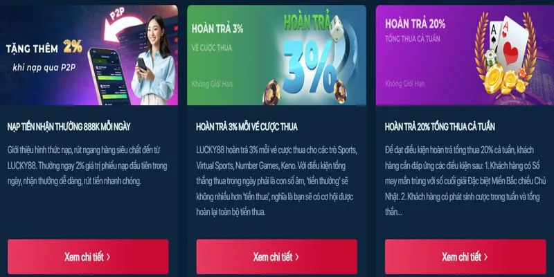 Cập nhật khuyến mãi độc quyền tại luck88 nổ hũ